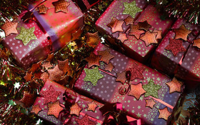 Christmas Presents With Decorative Stars