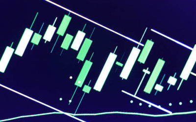 Candle Stick Graph Chart Of Stock Market Close Up